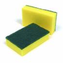 Sponge Scourer Green & Yellow 15cmx10cm