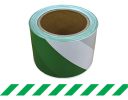 Green & White Barrier Tape 75mm x 100m