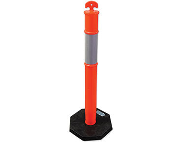 T-top safety bollard with 6kg base